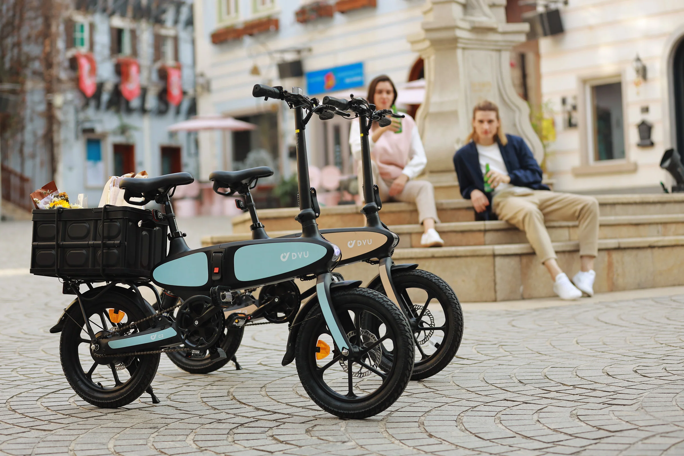 DYU C2 16 Inch Full Folding Electric Bike - Image 8
