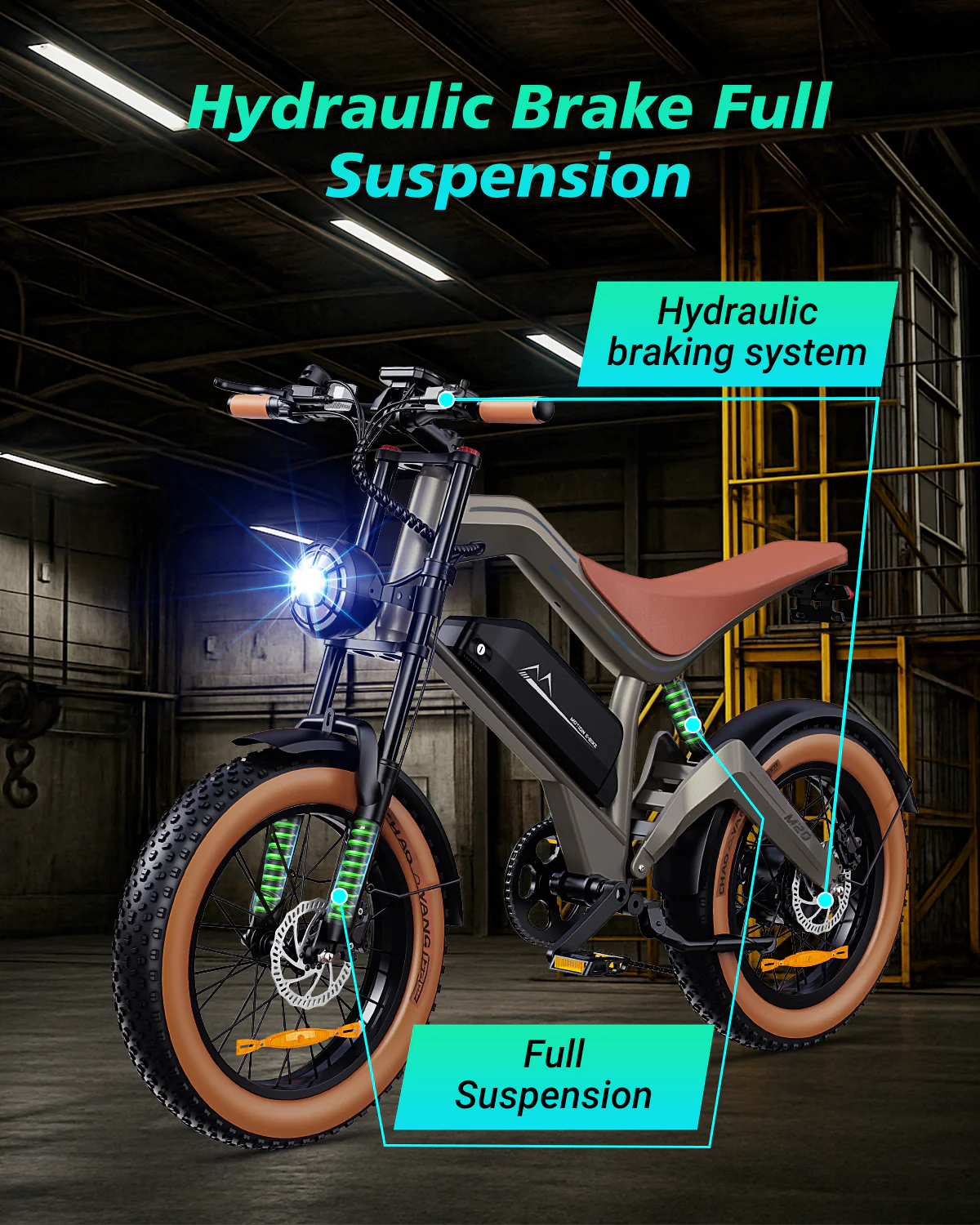 M20 All-Terrain Long-Range Electric Bike - Image 7
